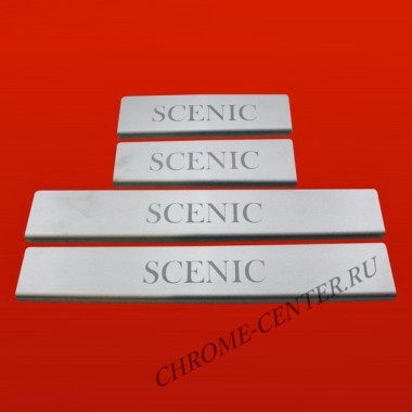 Накладки на пороги Renault Scenic 2002-/2009- бренд – Croni главное фото